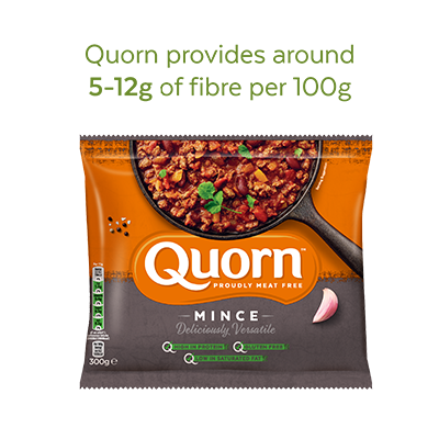 Quorn provides around 5-12g of fibre per 100g